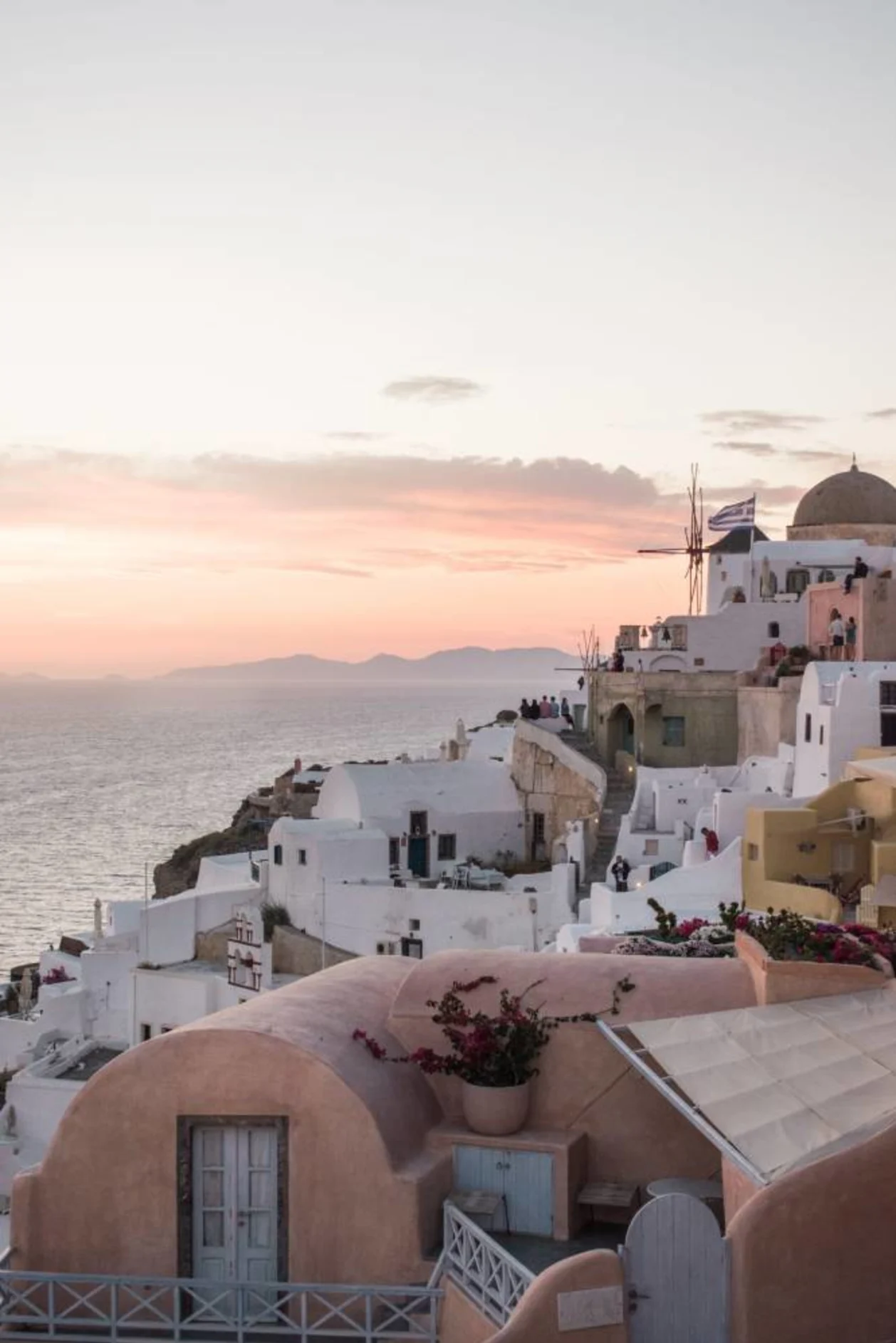 Sunset in Fira Santorini